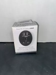 Spina adattatore Travel Smart by Conair EU con presa e 2 porte USB - Foto 1 di 3