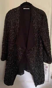 Womens black and silver wrap-Size medium. - Picture 1 of 4