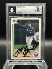1991 Upper Deck #755 Jeff Bagwell, Houston Astros (RC) ON CARD AUTO Beckett