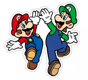 7x 5cm 3pcs Mario and Luigi Vinyl Stickers Laptop Mobile Phone Books Waterproof - Bild 1 von 3