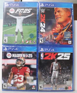 Madden NFL 25, NBA 2K25, FC 25 y WWE 2K24 (PlayStation 4, 2024) - TOTALMENTE NUEVO PS4 - Imagen 1 de 8