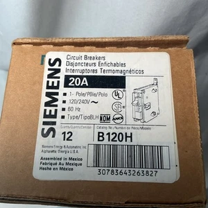 Siemens B120H 20-Amp SP BREAKERS. NEW TAKEOUTS. (Lot Of 4) - Picture 1 of 12