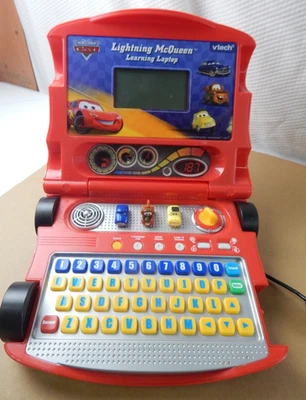 Lightning McQueen Learning Laptop VTech Disney Pixar Cars 2 Educational Works - Image 1 of 4