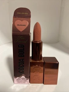 Too Faced MILKSHAKE Cocoa Bold Em Power Cream Lipstick Full Size .11 oz - Picture 1 of 1