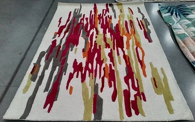 Alfombra Mancha Trasera Marfil/Rojo 5'-0" x 8'-0", Precio Reducido 1172792477 RD858Q-5 Foto 1 de 4