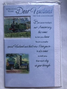 Special Couple Anniversary Card Champagne Flutes Perfect Team Verse - Picture 1 of 2