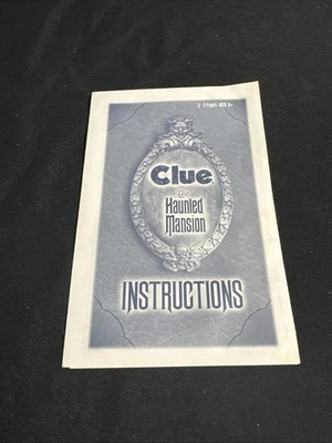 Clue The Haunted Mansion 游戏说明 2002 迪士尼 — 第 1/4 张图片