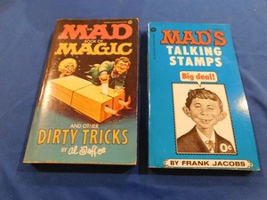 MAD Magazine Paperbacks TALKING STAMPS Frank Jacobs & Book of MAGIC AL JAFFEE - Picture 1 of 3