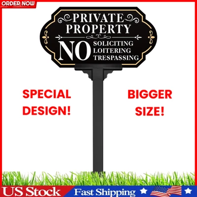 无索取标志适用于带桩的房屋 - 50 米厚铝 - 6X12 英寸/36 I — 第 1/4 张图片