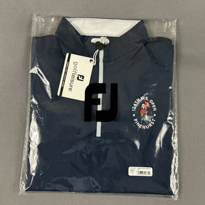 Pullover de golf FootJoy para mujer 2024 logotipo abierto de Pinehurst pequeño azul precio de venta sugerido por el fabricante 125 USD Foto 1 de 3
