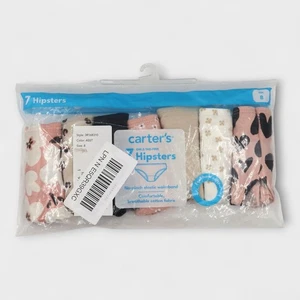 Carter Girls Stretch Cotton Hipster Underwear Size 8 Pack of 7 - Picture 1 of 2