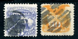 USAstamps Used FVF US 1869 Eagle & Shield Pictorial Scott 114, 116 - Picture 1 of 2