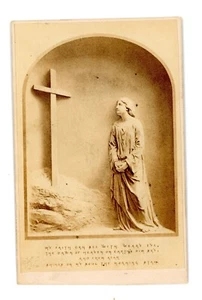 Religious scene CDV Carte De Visite photograph Victorian antique 19th century - Picture 1 of 4