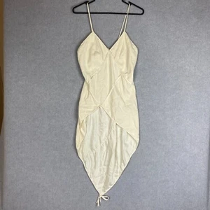 Kitx Blouse Womens 10 Cream White Pure Silk Spaghetti Strap Swing Back Party - Picture 1 of 7