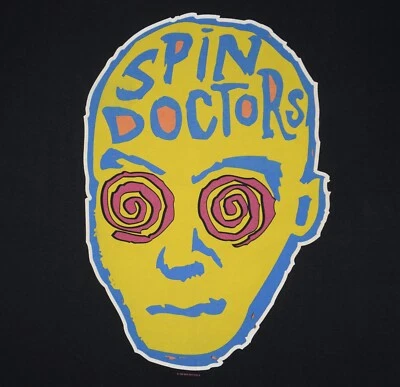 All Sport Mens 1994 Spin Doctors Proweight T Shirt Sz XL Black Single Stitch USA - Image 1 of 4