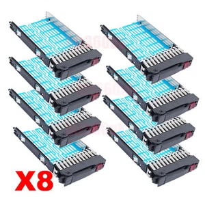 8pcs 2.5" 378343-002 SATA SAS HDD Drive Tray Caddy for HP Proliant G5 6 4 G3 G7 - Picture 1 of 8