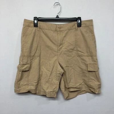 Pantalones Cortos Carga Coldwater Creek Mujer Ajuste Natural Talla 16 Beige M198-2 Foto 1 de 4