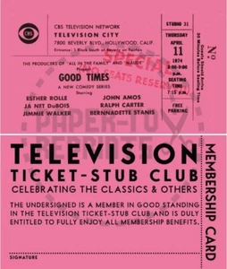 TV - BUENOS TIEMPOS - BOLETO DE TELEVISIÓN - TALÓN CLUB - REIMPRESIÓN DE BOLETOS - TARJETA FANTASÍA - Imagen 1 de 1