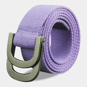 Plus Size Long Double D Rings Web Belt for Men and Women 38mm/1.5inch Strap - Picture 1 of 19