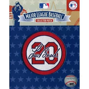 2020 Lou Brock #20 St Louis Cardinals White Memorial Patch - Picture 1 of 3