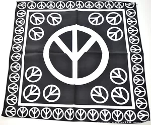 100% Cotton Bandana Love Peace And Harmony (stylish comfortable and functional) - Picture 1 of 7