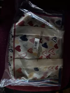BRIGHTON STRIPED BEACH SCENE SMALL CANVAS Cross Body - Picture 1 of 4