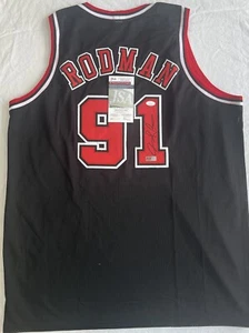 Dennis Rodman Chicago Bulls Authentic Signed Autographed Jersey JSA & PIC COA - Picture 1 of 11