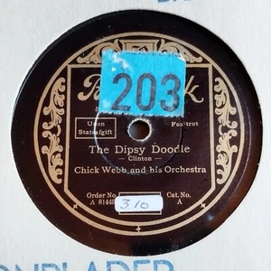 78 RPM  shellac. CHICK WEBB . The Dipsy Doodle/Midnight in Harlem.From 1938 - Picture 1 of 4