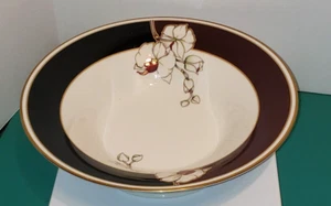Noritake Midnight Orchid Large Pedestal Footed Bowl 11" - Picture 1 of 4