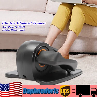 Under Desk Elliptical Machine Portable Pedal Ellipse Leg Exerciser for Seniors - Image 1 of 4