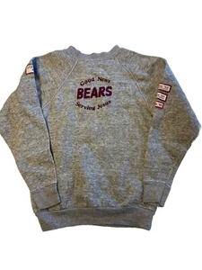 Boys TULTEX Vintage Gray Good News Bears Crew Sweatshirt Sz M(10-12) - Picture 1 of 5