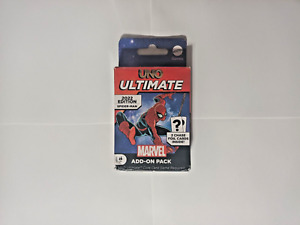 Uno Ultimate Card Game Marvel Add-On Pack Spiderman Card Deck no foil cards