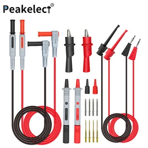 Multimeter Test Lead Kit with Alligator Clip Banana Plug to Mini Grabber - Picture 1 of 8