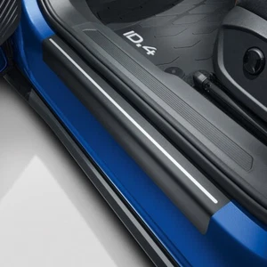 VW ID4 ID5 Protective Sill Film Set Black Silver Front Rear GENUINE ACCESSORY - Picture 1 of 7