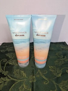 Bath & Body Works Midsummer Dream Body Cream Lot Of 2 8oz - Picture 1 of 5