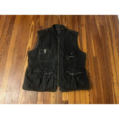JL Powell Leather Trim Size 2XL Vest in good condition. - Image 1 of 4