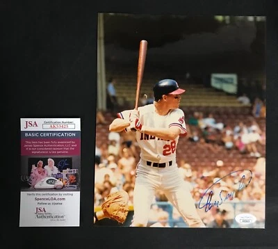 Cory Snyder Signed Color Photograph JSA Certified MLB Cleveland Indians NICE! - Image 1 of 3