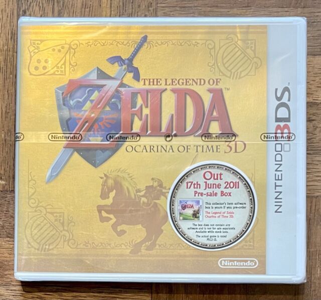 The Legend Of Zelda Ocarina Of Time 3D UKG 95+ MINT GOLD PAIR 3DS