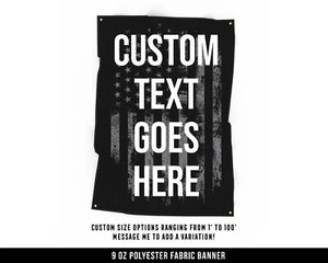 Custom Fabric Banner - Motivational Home Gym Decor - Personalized Wall Art - Picture 1 of 4