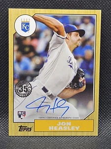 2022 Topps Update Jon Heasley 1987 Baseball Autograph RC #87BA-JH Kansas City - Bild 1 von 2