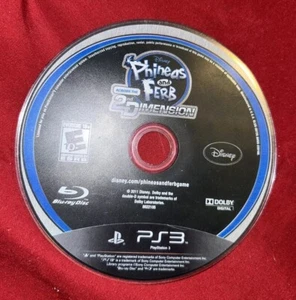 Sony PlayStation 3 PS3 DISC ONLY Phineas and Ferb Across the 2nd Dimension - Picture 1 of 2