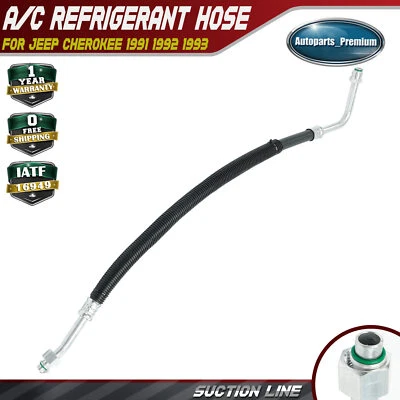 Manguera de succión de refrigerante de aire acondicionado para Jeep XJ Cherokee 1991-1993 MJ Comanche L6 4,0 L Foto 1 de 4