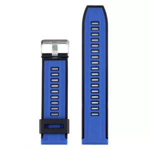 Bracelet Montre Compatible Avec Samsung Xiaomi Garmin Huawei 22MM Noir Bleu - Photo 1 sur 1
