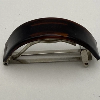 Soporte de cola de caballo vintage de caparazón de tortuga sintético Barrett, hecho en Francia Foto 1 de 4