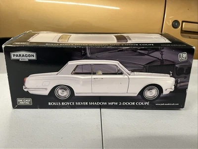 PARAGON 1:18 SCALE ROLLS ROYCE SILVER SHADOW MPW 2-DOOR COUPE RARE SILVER! NIB!! - Image 1 of 4