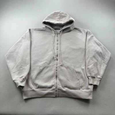 Brandy Melville Sudadera con Capucha Mujer Talla Única Beige Tostado Peso Pesado Cremallera Completa Foto 1 de 4