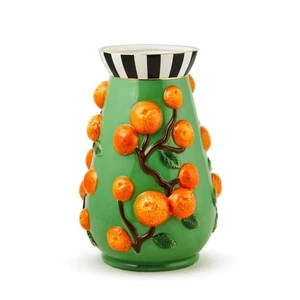MacKENZIE CHILDS TUTTI FRUITTI ORANGE VASE NEU IN OVP - Bild 1 von 1