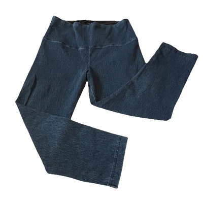 LYSSE Denim-like High Rise Stretch Crop Leggings Pull On Tummy Control Size M - Image 1 of 4