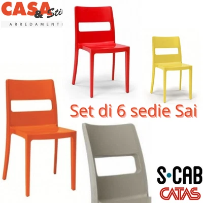 Sedia SAI di Scab Design Sedia Impilabile Interni ed Esterni Vari colori Catas - Immagine 1 di 4