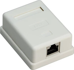 3x 1-portowa puszka przyłączeniowa RJ45, CAT 6, STP; 1-portowa puszka przyłączeniowa RJ45, CAT 6, STP - Zdjęcie 1 z 2
